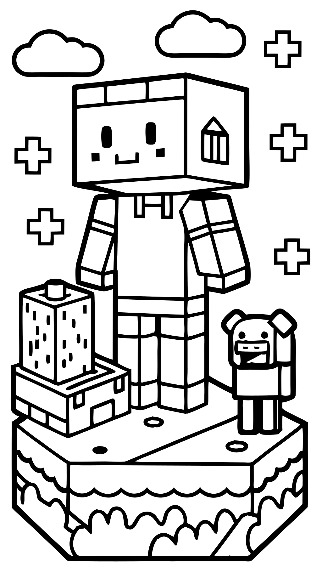 coloriages de mincraft